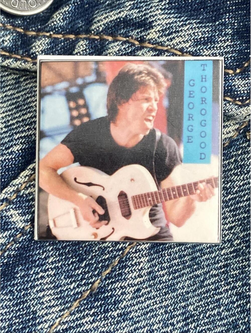 George Thorogood Vintage Retro Button Badge Pin Pinback #036 Tour Rock